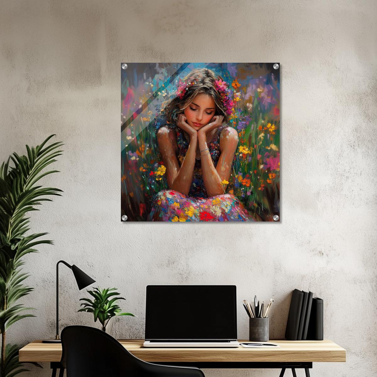 Petals and Peace | Acrylic Glass-MystBit Store