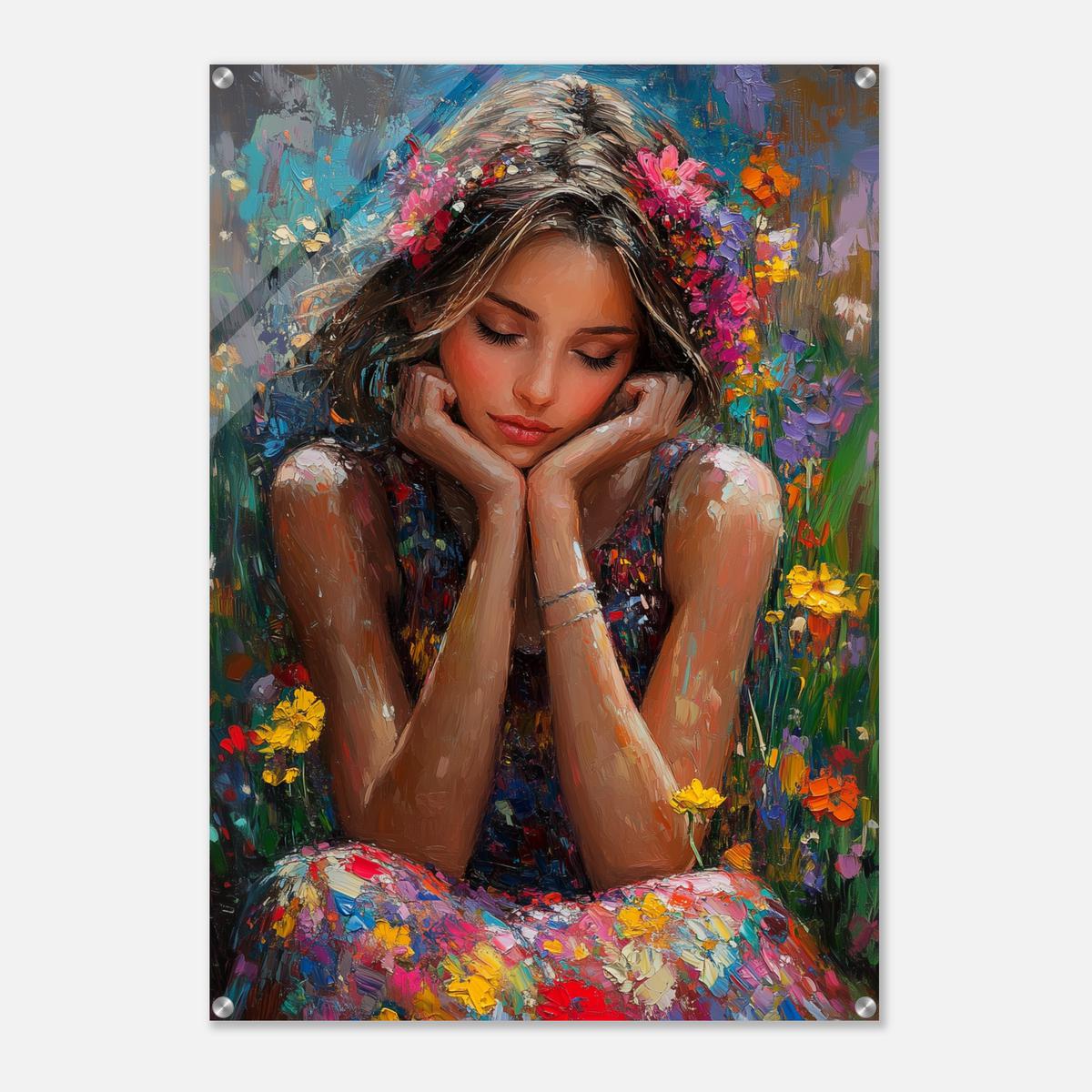 Petals and Peace | Acrylic Glass-MystBit Store