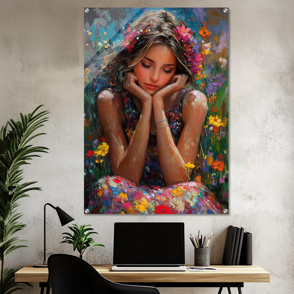 Petals and Peace | Acrylic Glass-MystBit Store
