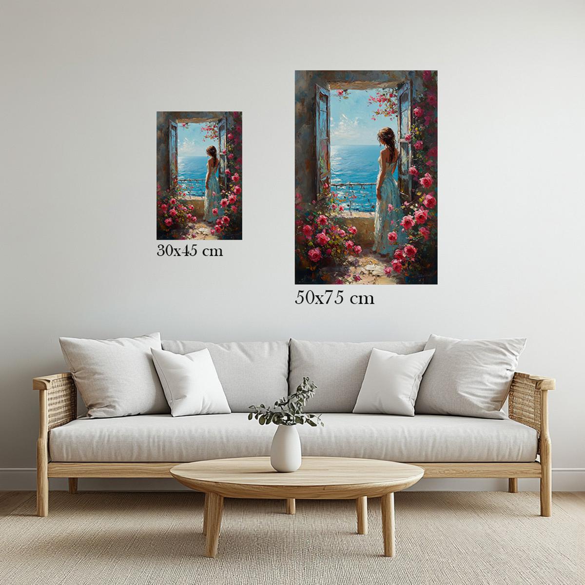 Seaside Rose Dreams | Acrylic Glass-MystBit Store