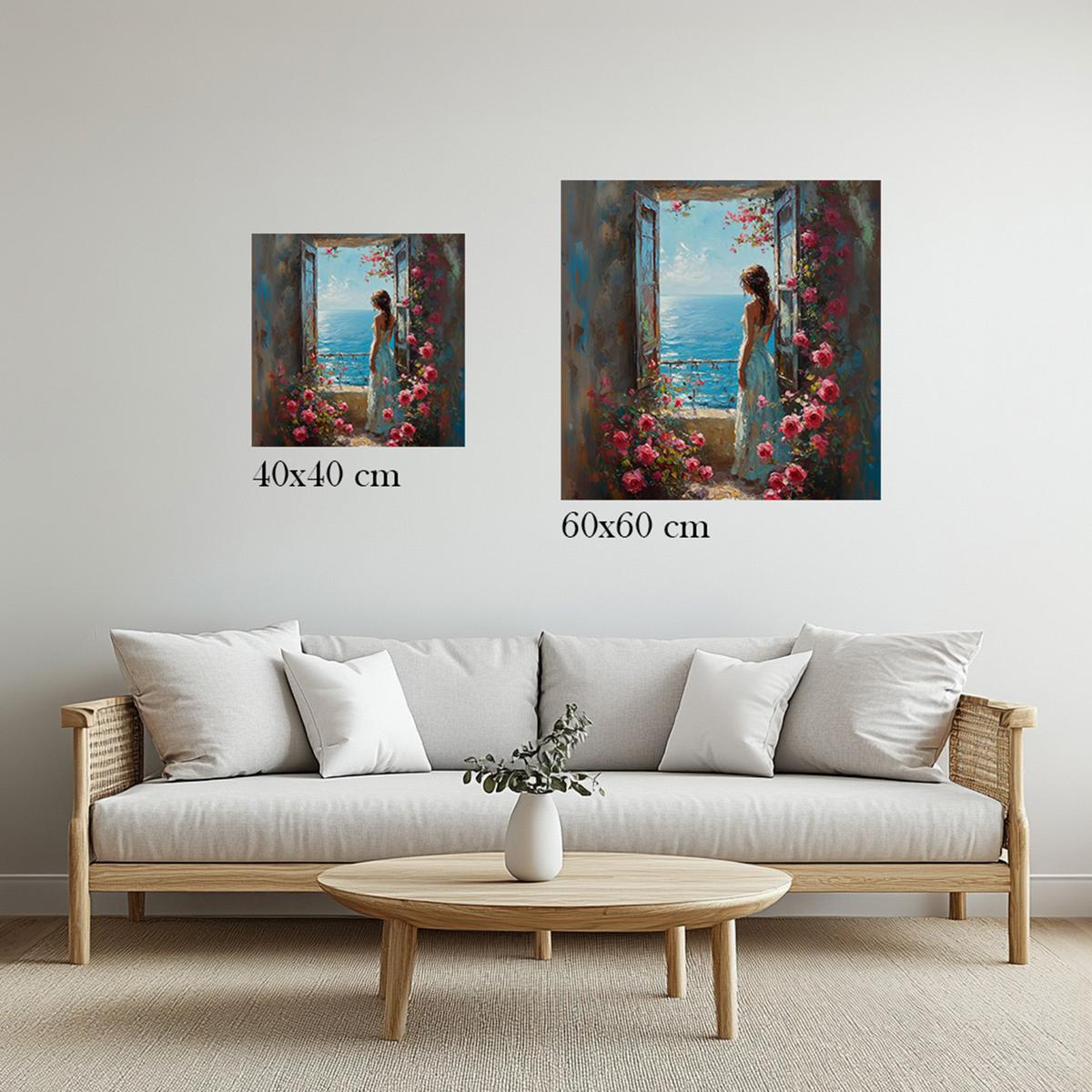 Seaside Rose Dreams | Acrylic Glass-MystBit Store