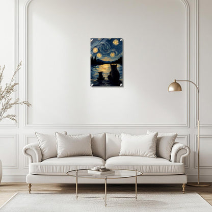 Starry Bear Night | Acrylic Glass-MystBit Store