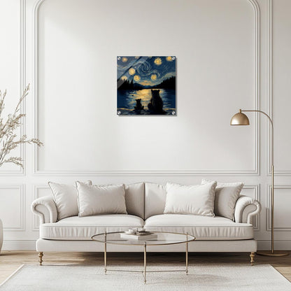 Starry Bear Night | Acrylic Glass-MystBit Store