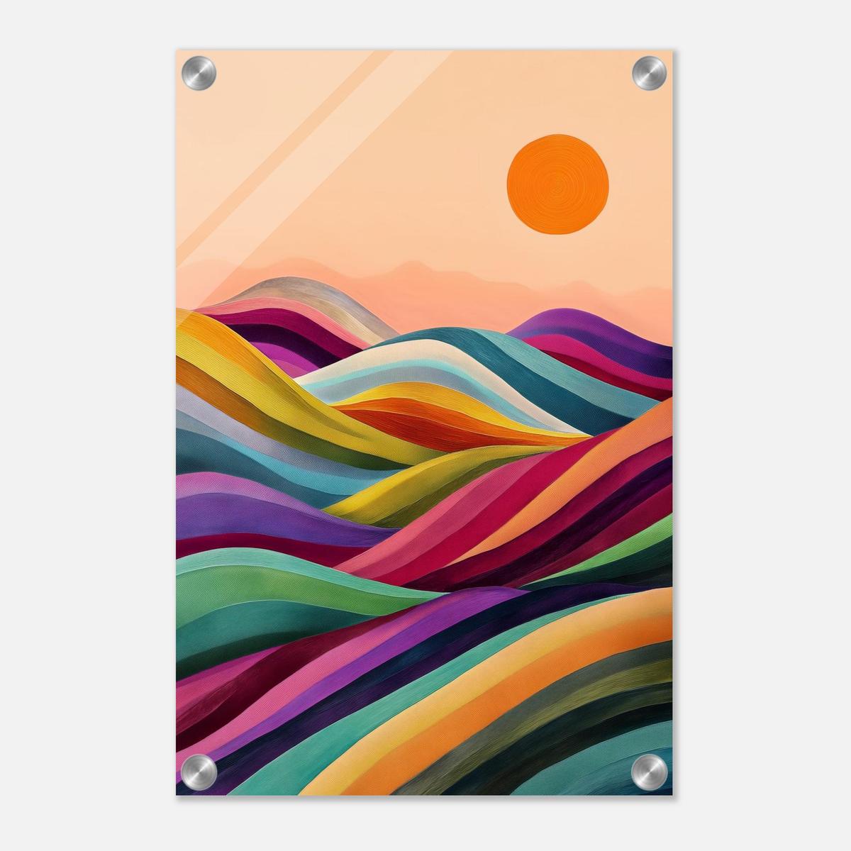 Valleys in Bloom | Acrylic Glass-MystBit Store