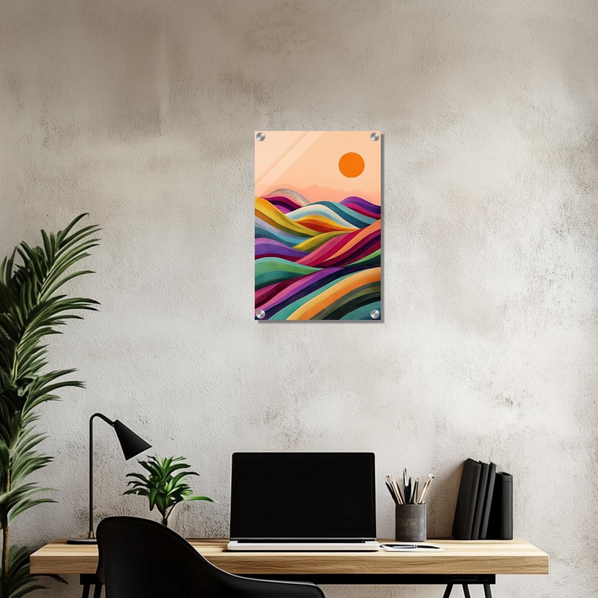 Valleys in Bloom | Acrylic Glass-MystBit Store