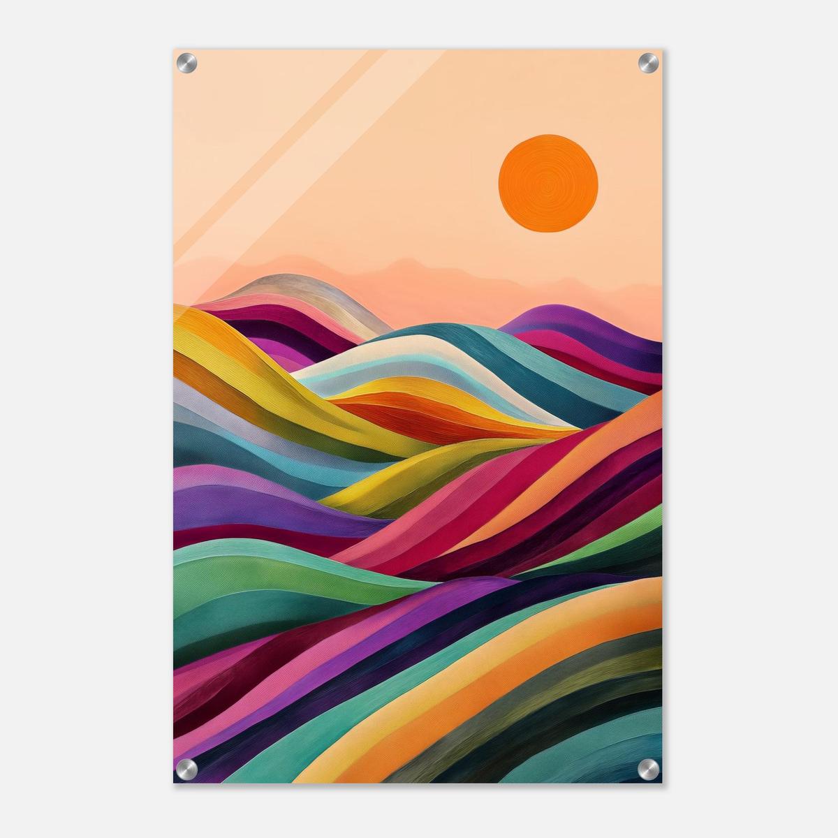 Valleys in Bloom | Acrylic Glass-MystBit Store