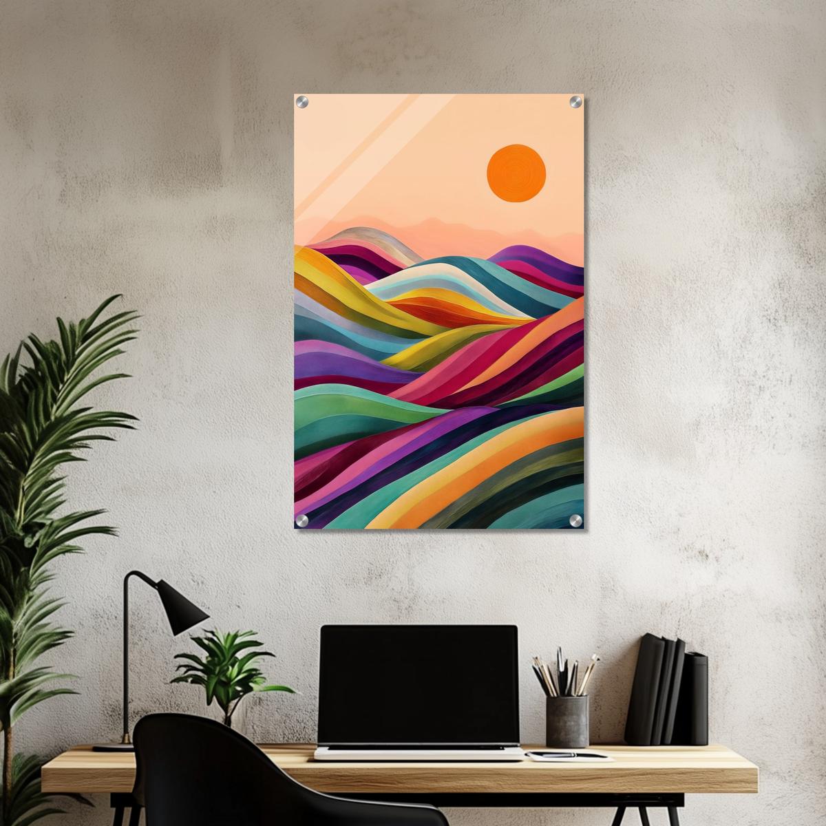 Valleys in Bloom | Acrylic Glass-MystBit Store