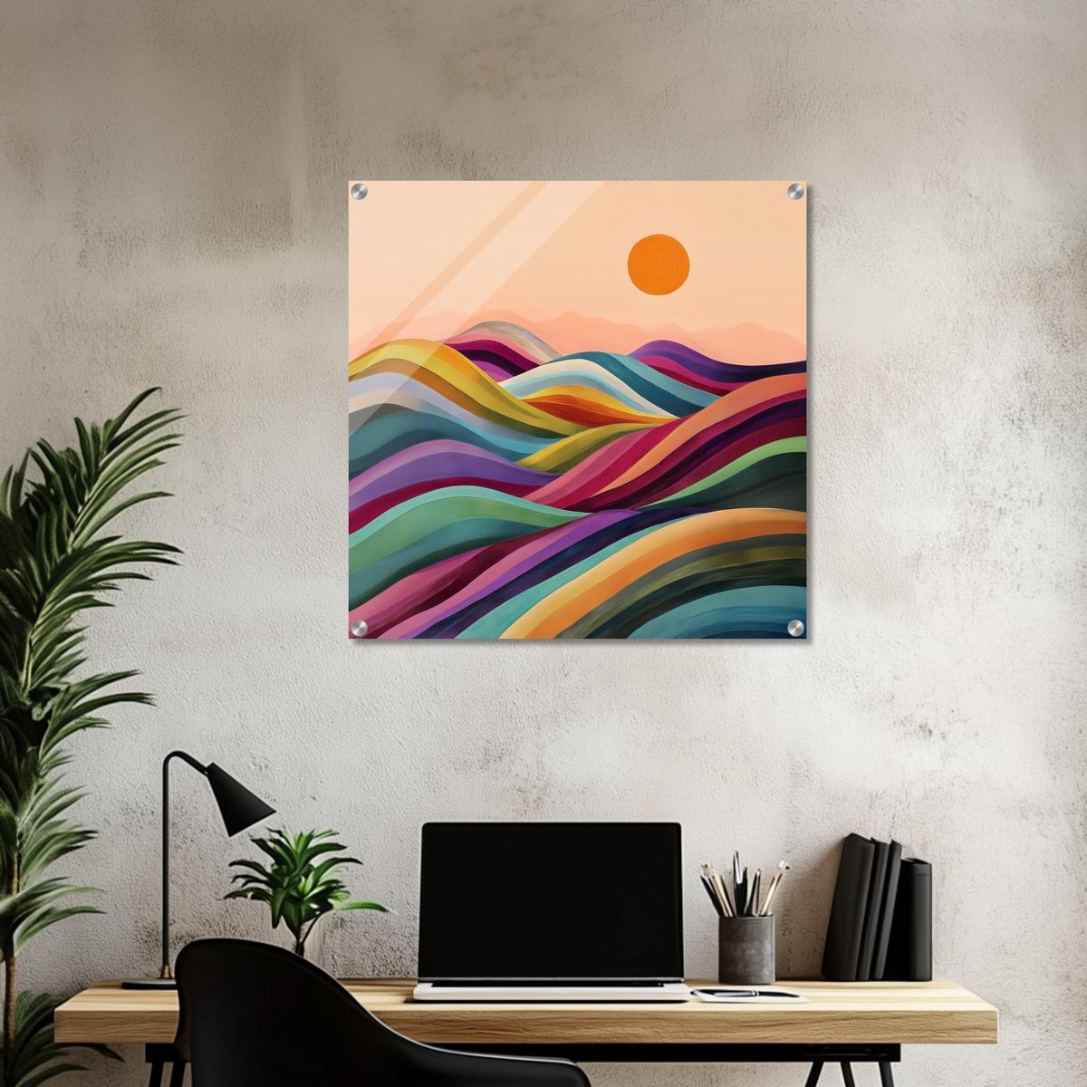 Valleys in Bloom | Acrylic Glass-MystBit Store