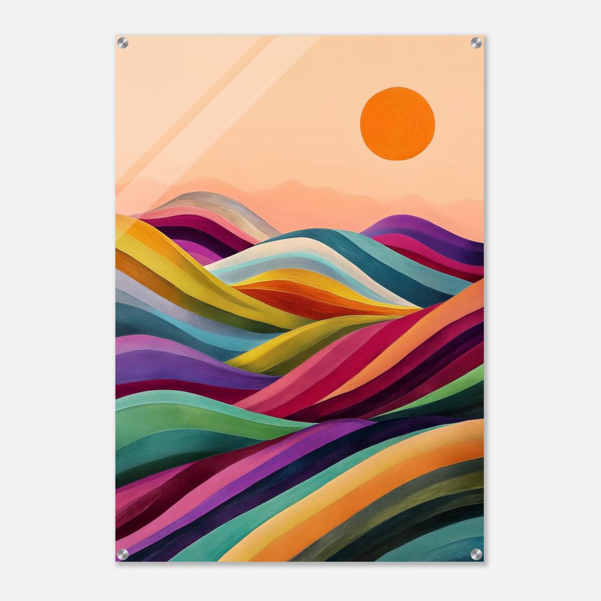 Valleys in Bloom | Acrylic Glass-MystBit Store