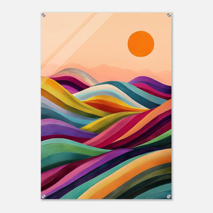 Valleys in Bloom | Acrylic Glass-MystBit Store