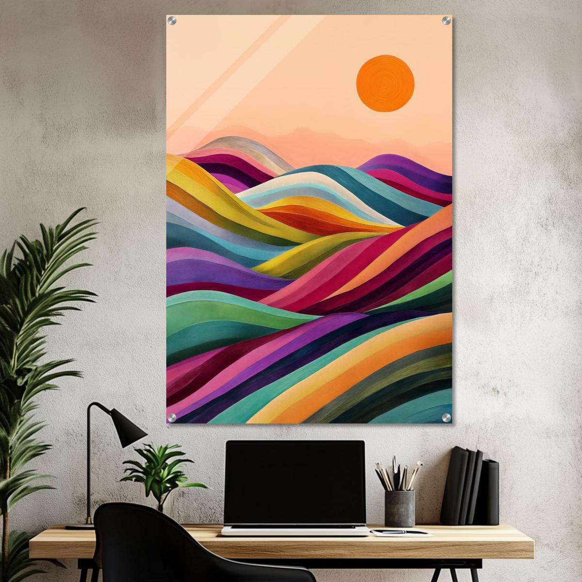 Valleys in Bloom | Acrylic Glass-MystBit Store