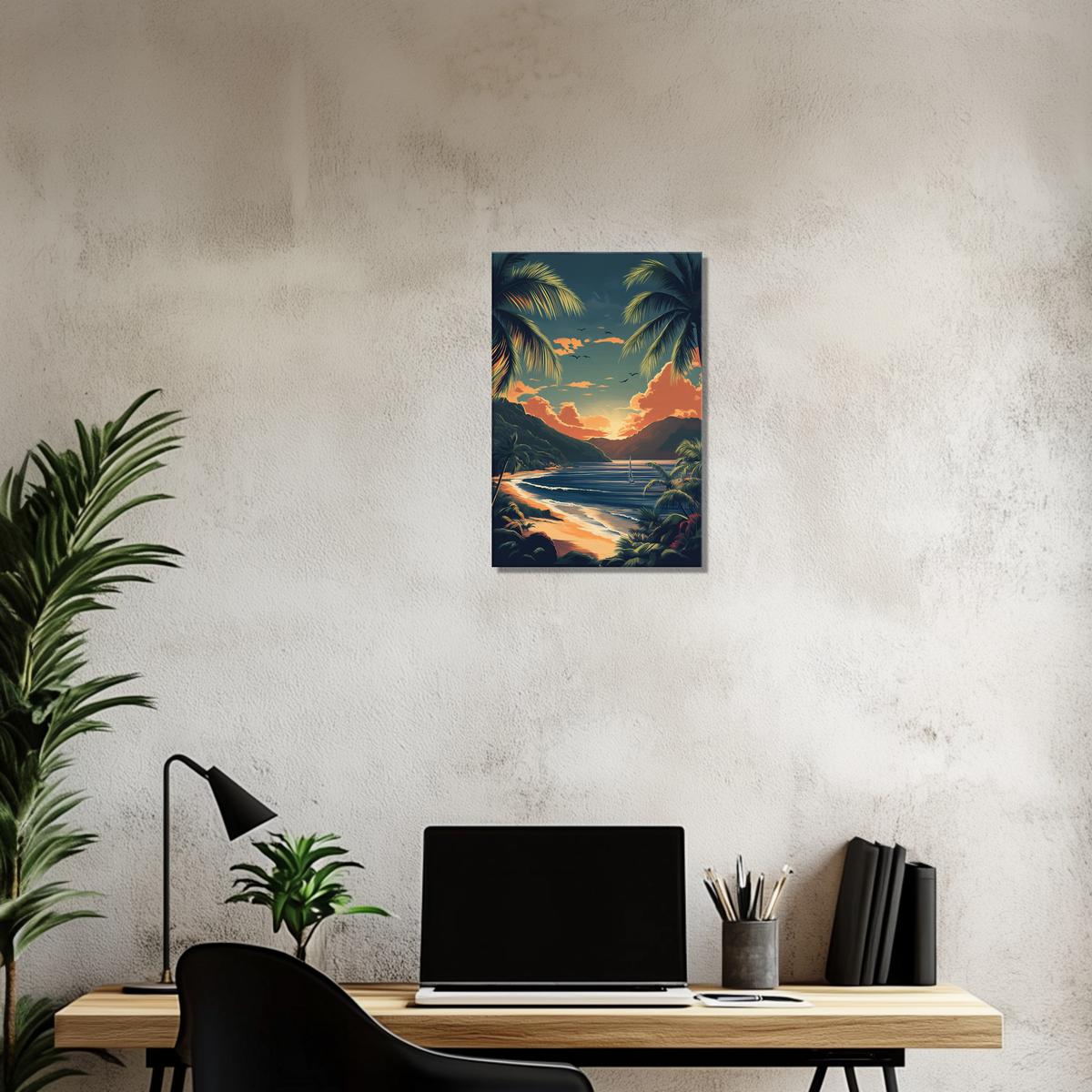 Vintage Paradise Glow | Canvas-MystBit Store