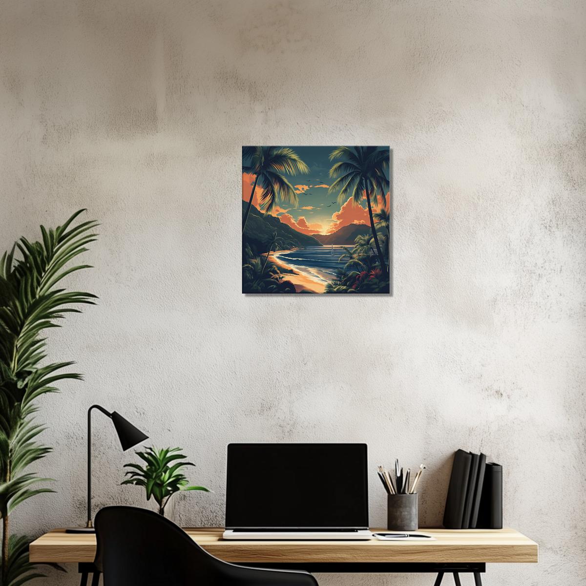 Vintage Paradise Glow | Canvas-MystBit Store