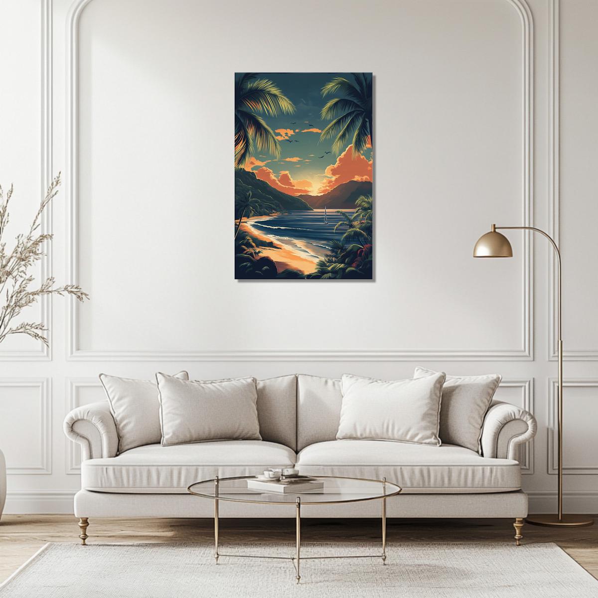 Vintage Paradise Glow | Canvas-MystBit Store