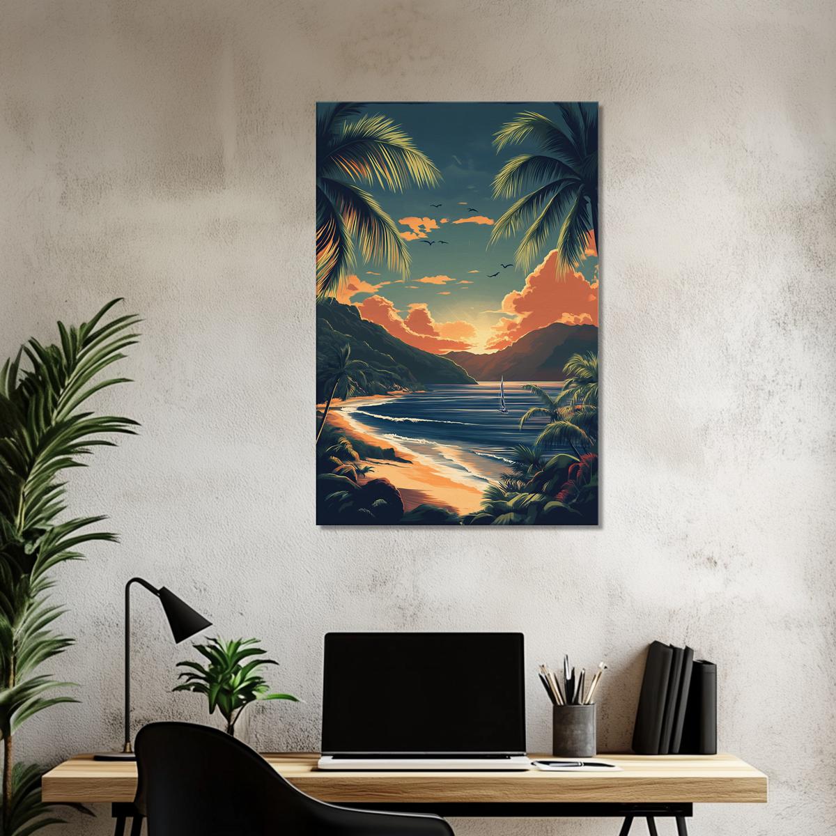 Vintage Paradise Glow | Canvas-MystBit Store