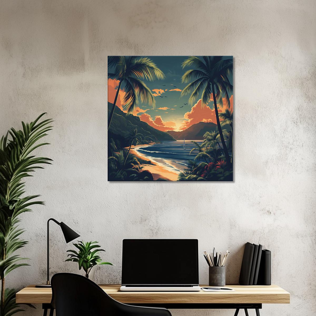 Vintage Paradise Glow | Canvas-MystBit Store
