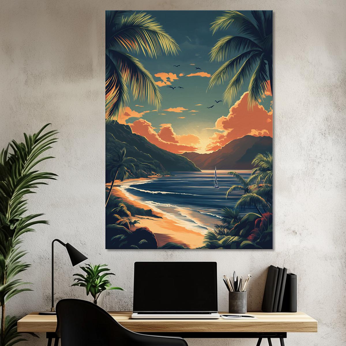 Vintage Paradise Glow | Canvas-MystBit Store