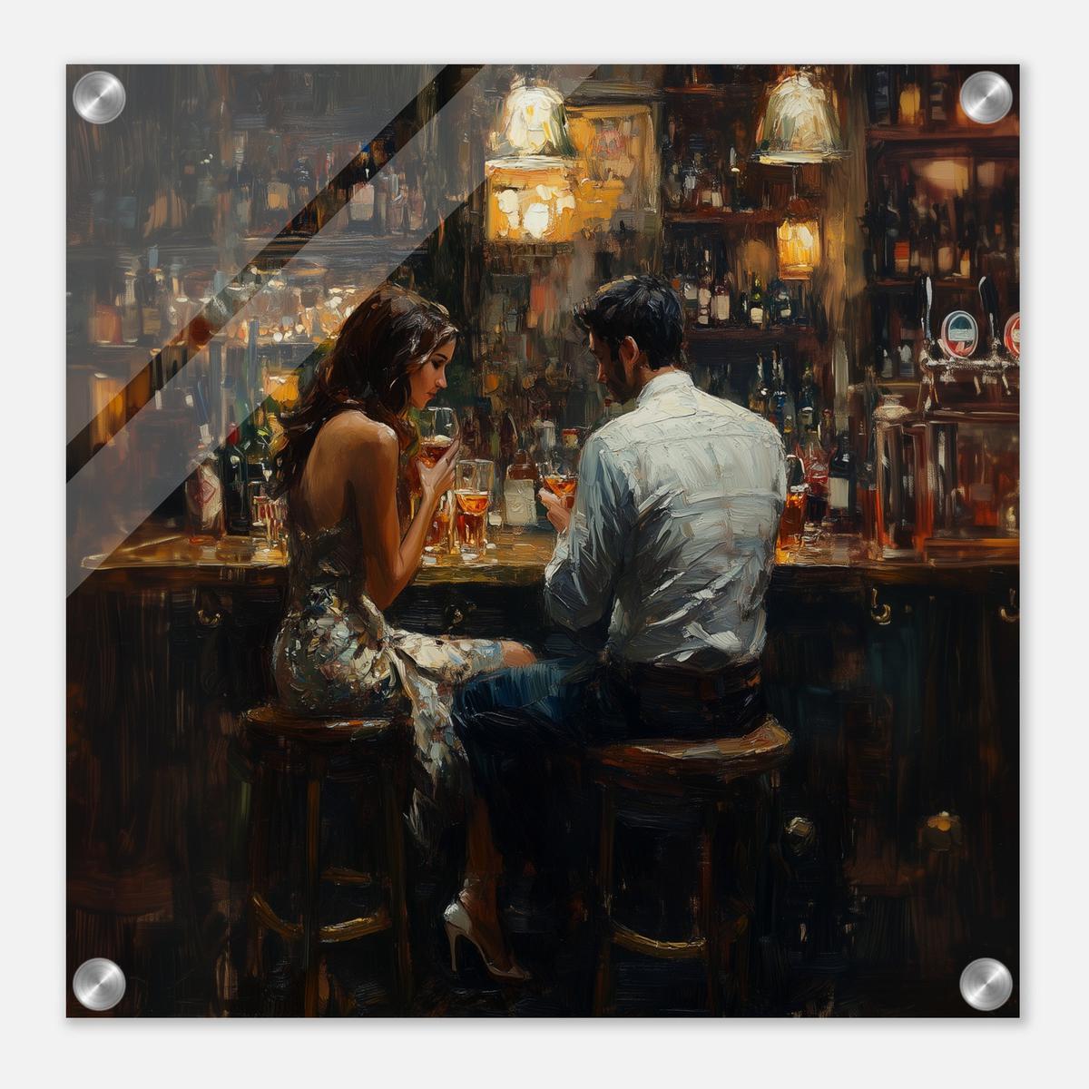Whispers Over Wine | Acrylic Glass-MystBit Store