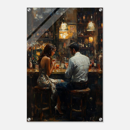 Whispers Over Wine | Acrylic Glass-MystBit Store