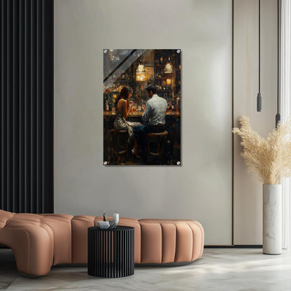 Whispers Over Wine | Acrylic Glass-MystBit Store