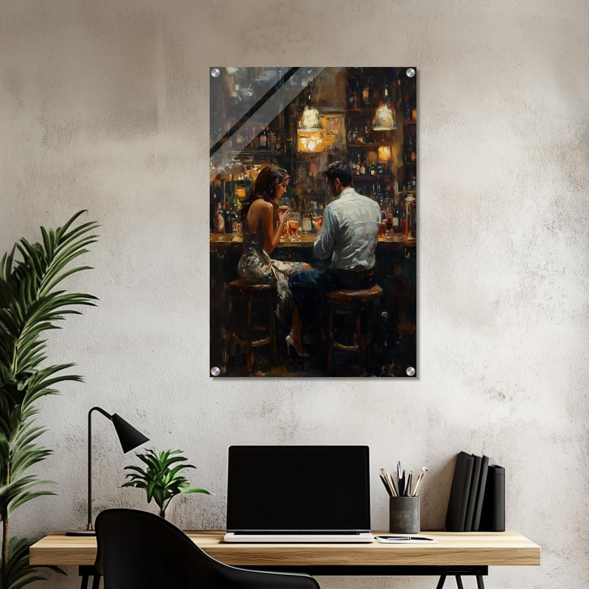 Whispers Over Wine | Acrylic Glass-MystBit Store