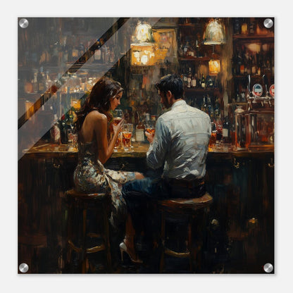 Whispers Over Wine | Acrylic Glass-MystBit Store