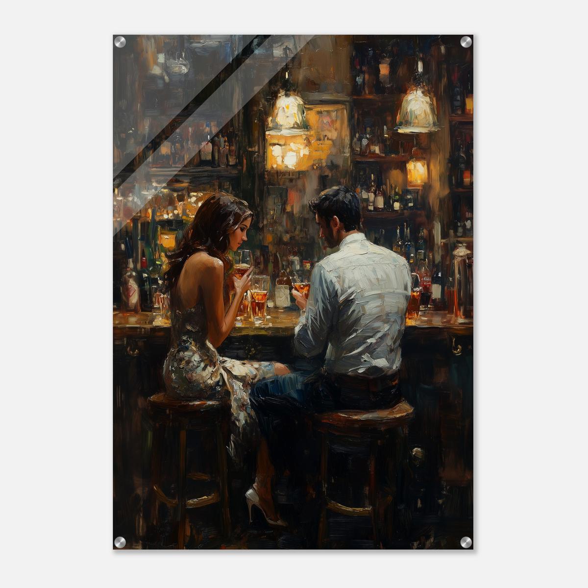 Whispers Over Wine | Acrylic Glass-MystBit Store