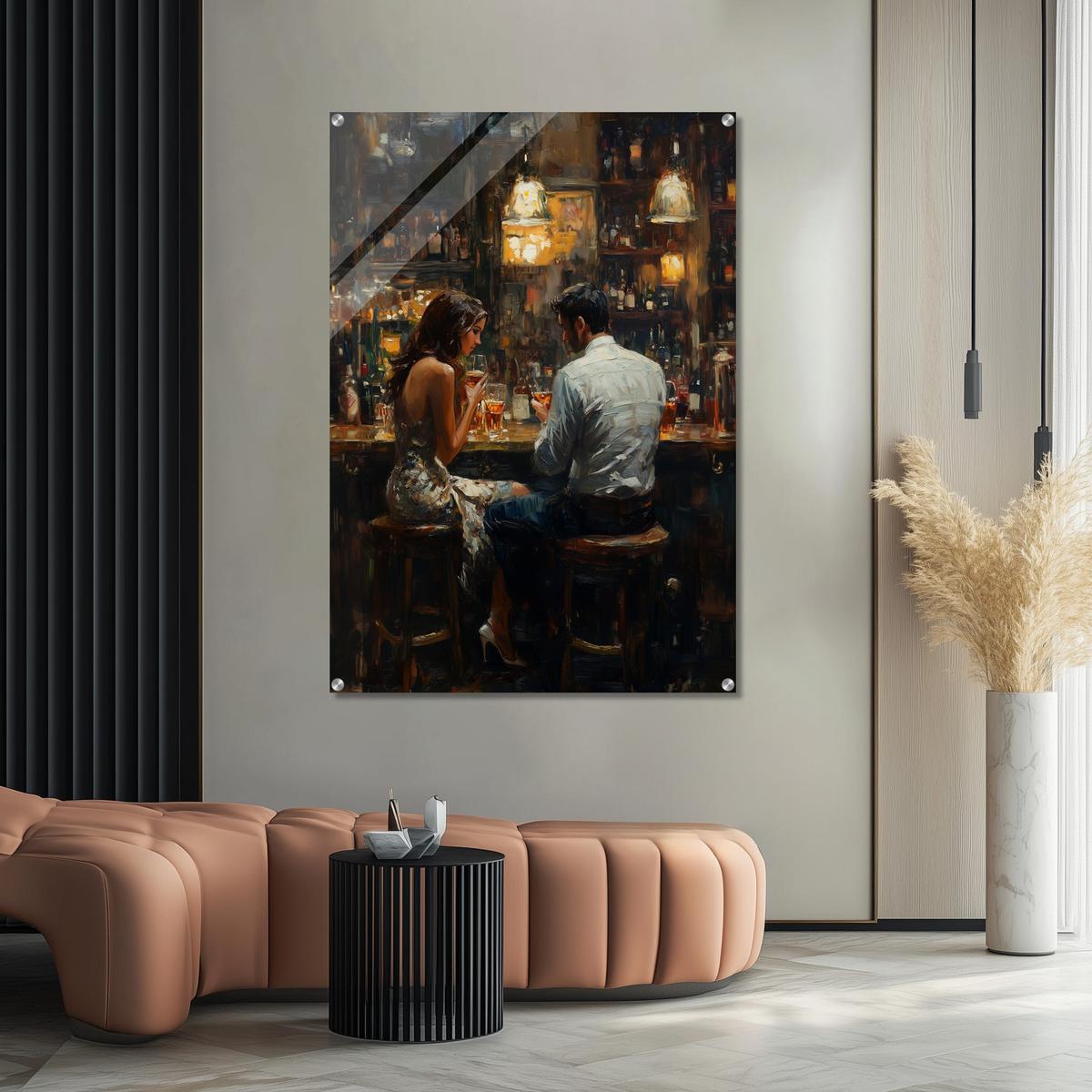 Whispers Over Wine | Acrylic Glass-MystBit Store