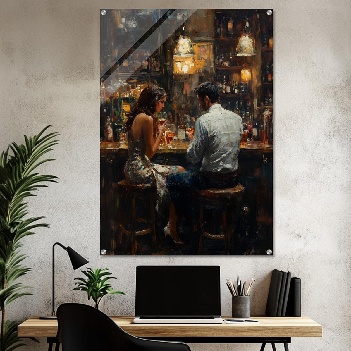 Whispers Over Wine | Acrylic Glass-MystBit Store